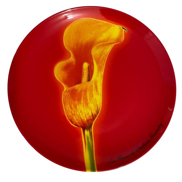 Givenchy Les Fleur de Parfum Calla Lily Desert Salad Plate - Picture 1 of 3
